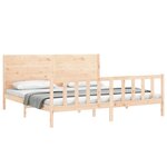 vidaXL Cadre de lit sans matelas 200x200 cm bois massif de pin
