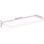 vidaXL Dessus de table 80x50x3 8 cm rectangulaire bois massif récupéré
