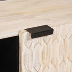 vidaXL Meuble TV avec stockage Finition Lavage Blanc 80 x 33 x 46 cm