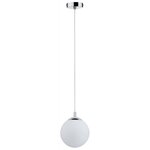 Suspension galacta ip44 max. 20w e27 à équiper satiné/chromé