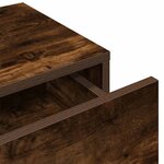 vidaXL Étagère murale avec tiroirs chêne fumé bois d'ingénierie