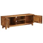 vidaXL Meuble TV Bois massif de Sesham 118 x 30 x 40 cm