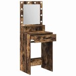 vidaXL Coiffeuse Chêne fumé 50 x 41 x 135 cm Bois d'ingénierie