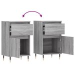 vidaXL Buffet sonoma gris 40x35x70 cm bois d'ingénierie