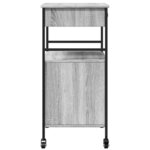 vidaXL Chariot de cuisine sonoma gris 56x43x89 5 cm bois d'ingénierie