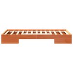 vidaXL Cadre de lit surélevé Marron 90 x 190 cm Bois massif en pin