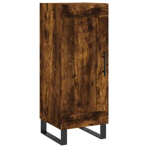 vidaXL Buffet Chêne fumé 34 5x34x90 cm Bois d'ingénierie
