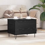 vidaXL Table basse Chêne noir 60 x 44 5 x 45 cm Bois d'ingénierie