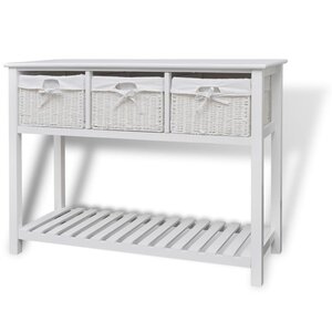 vidaXL Buffet de rangement Blanc