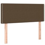 vidaXL Tête de lit à LED Marron Foncé 90x5x78/88 cm Tissu
