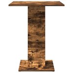 vidaXL Table de bistro Chêne fumé 60x60x75 cm Bois d'ingénierie