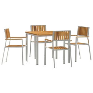 vidaXL Ensemble de repas extérieur 5 Pièces