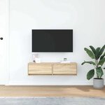 vidaXL Meuble TV Chêne sonoma 100 x 31 x 25.5 cm Bois d'ingénierie