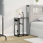 vidaXL Cabinet de chevet Gris Sonoma 41 5 x 26 x 60 5 cm