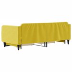 vidaXL Lit de jour avec gigogne et tiroirs jaune 90x200 cm velours