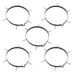 vidaXL Rouleau de jardin et de pelouse à tirer avec pinces aérateur noir 63 L en fer