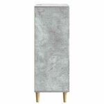 vidaXL Buffet Gris béton 66 x 34 5 x 95 cm Bois d'ingénierie