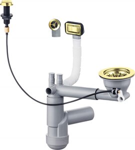 Siphon pour évier 1 cuve en granit - Gain de place