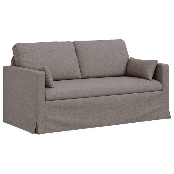 vidaXL Canapé Taupe 158 x 78 x 80 cm tissu