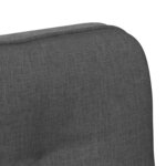 vidaXL Chaise pivotante de bureau Gris foncé Tissu