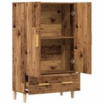 vidaXL Buffet haut vieux bois 70x31x115 cm bois d'ingénierie