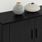 vidaXL Ensemble de meuble TV mural 2 Pièces Chêne noir 80 x 34 5 x 40 cm