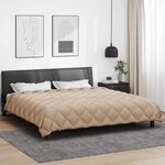 vidaXL Duvet d'hiver Taupe 240 x 260 cm Microfibre