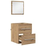 vidaXL Cabinet de salle de bain 41 x 38.5 x 48 cm Bois d'ingénierie