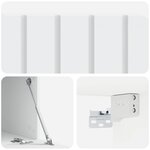 vidaXL Meuble TV mural Blanc 59 5 x 41 x 30 cm Bois d'ingénierie