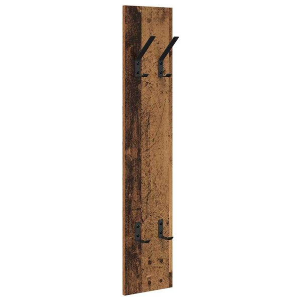 vidaXL Porte-manteau mural Montage mural Bois ancien 20 x 1.5 x 100 cm
