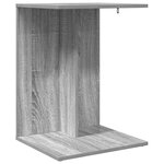 vidaXL Table d'appoint Gris Sonoma 45 x 40 x 62 5 cm Bois d'ingénierie