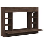 vidaXL Bureau mural chêne marron 105x48x75 cm bois d'ingénierie