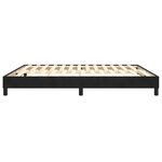 vidaXL Cadre de lit à ressorts noir 160x200 cm velours