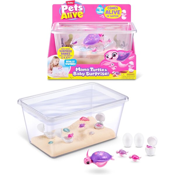 Zuru 9560 - Pets Alive Maman tortue et ses petits