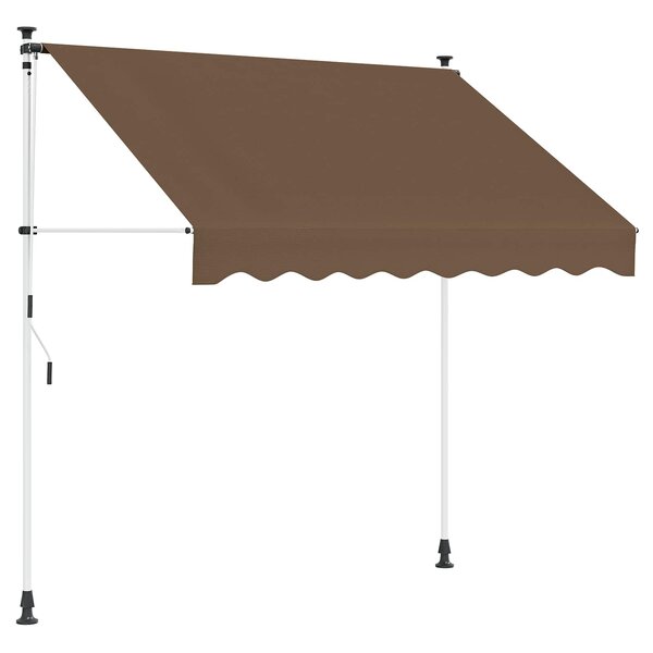 vidaXL Auvent rétractable manuel Taupe 150 cm