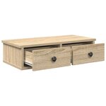 vidaXL Étagère murale avec tiroirs chêne sonoma bois d'ingénierie
