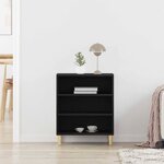 Buffet vidaXL Noir en Chêne 57x35x70 cm en Bois d'ingénierie