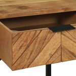 vidaXL Cabinet de chevet Marron 40 x 35 x 50 cm Bois d'acacia massif