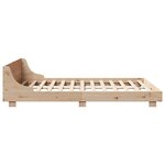 vidaXL Cadre de lit sans matelas 140x190 cm bois de pin massif