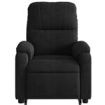 vidaXL Fauteuil inclinable électrique noir tissu microfibre