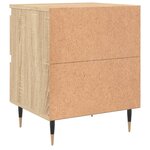 vidaXL Tables de chevet 2 Pièces chêne sonoma 40x35x50 cm bois ingénierie