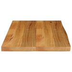 vidaXL Dessus de table à bord vivant 70x60x3 8 cm bois massif manguier
