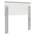 vidaXL Tête de lit Gris béton 90 cm Bois d'ingénierie