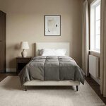 vidaXL Duvet complet toute l'année Gris clair 140 x 220 cm Microfibre