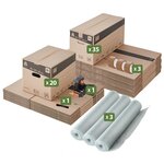 Pack and Move - Kit déménagement T4/T5 + marqueur noir et 3 adhésifs offerts