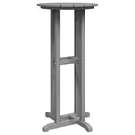vidaXL Table de Bar Gris Clair 55x55x107 cm HDPE