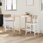 vidaXL Chaises de salle à manger 2 Pièces Blanc 48 x 49 x 95 cm