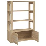 vidaXL Buffet Chêne sonoma 80x30x119 5 cm Bois d'ingénierie