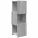 vidaXL Meuble d'angle Gris Sonoma 30 5x30x95cm Bois d'ingénierie