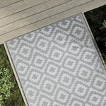 vidaXL Tapis d'extérieur ARAKIL Gris 120x180 cm PP